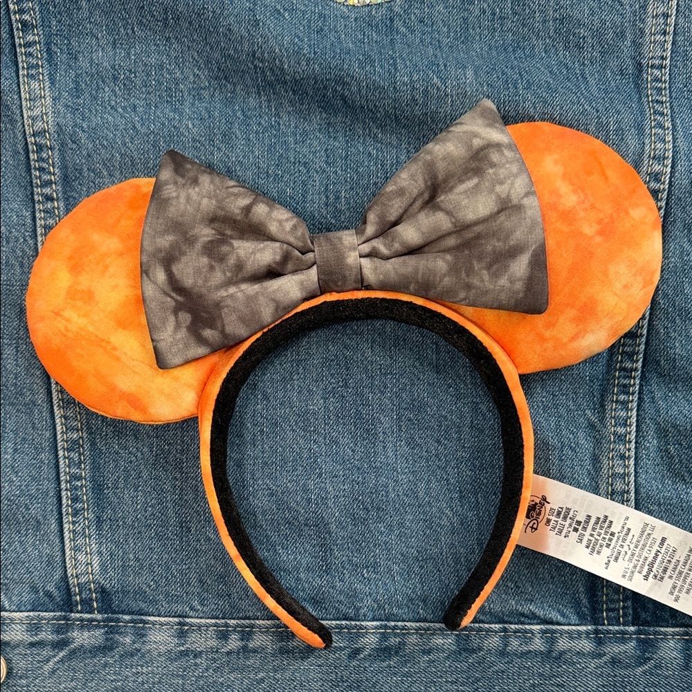 Disney Orange and Gray Mouse Ears Headband